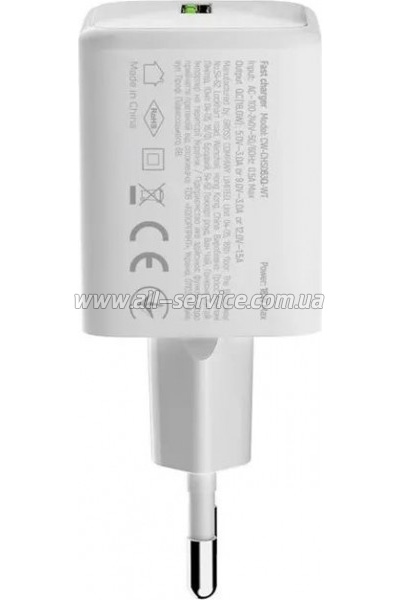 �������� ������� ColorWay USB QC3.0 18W white (CW-CHS063Q-WT)