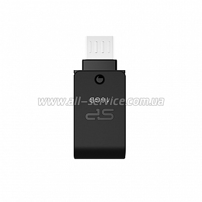  16GB SILICON POWER Mobile X31 OTG, Black (SP016GBUF3X31V1K)