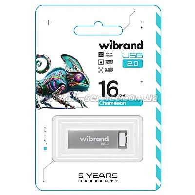  Wibrand 16GB Chameleon Silver USB 2.0 (WI2.0/CH16U6S)