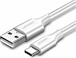 Дата кабель USB 2.0 AM to USB-C 0.25m 3A US287 white Ugreen (60119) Дата кабель USB 2.0 AM to USB-C 0.25m 3A US287 white Ugreen (60119)