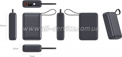 ������� ������������� Vinga 20000 mAh PD 45W (VPBB2045C)