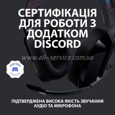  Logitech G535 Lightspeed Wireless Gaming Headset Black (981-000972)