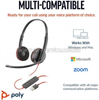  Poly Blackwire 3220 USB-A/C (8X228AA)