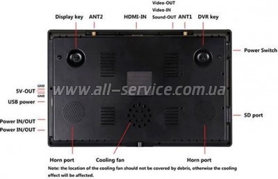 FPV Hawkeye Captain 10.2" DVR 5.8GHz 89CH L,X,Z Band (HP0054.0027-DVR)