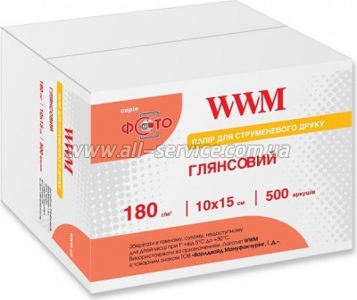  WWM Glossy 180/ 10x15 500 (G180.F500)
