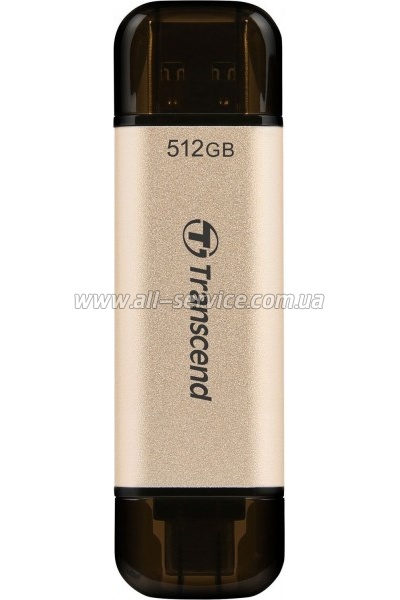  Transcend 512GB JetFlash 930C Gold-Black USB 3.2/Type-C (TS512GJF930C)
