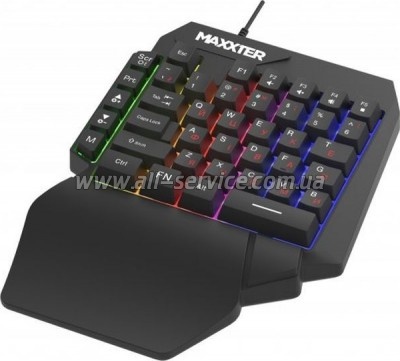  Maxxter KBG-OH-01B-UA USB UA Black (KBG-OH-01B-UA)