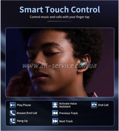 �������� Choetech TWS Small Cube Black (BH-T23-BK)