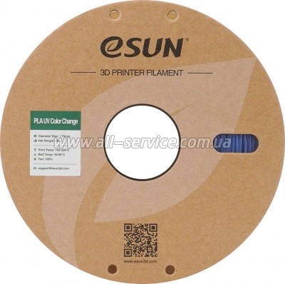 ������� ��� 3D-�������� eSUN PLA UV 1,75mm 1kg Blue (PLA-UV CC175UV-U1P1)