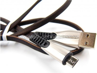 ���� ������ USB 2.0 AM to Micro 5P 1.0m black Dengos (PLS-M-PLSK-BLACK)