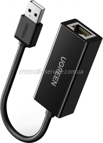������� USB 2.0 AM to RJ45 Ethernet 100Mbps CR110 Ugreen (20254)