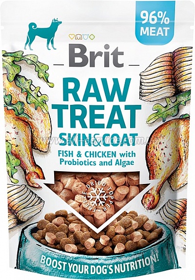    Brit Raw Treat freeze-dried Skin and Coat    40  (8595602564446)