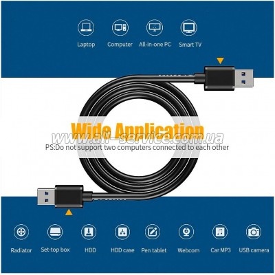���� ������ USB 2.0 AM/AM 0.5m 5Gbps Essager (EXCAA2-YTB01)