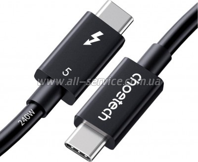 ���� ������ USB-C to USB-C 1.0m Thunderbolt 5 Intel 240W Choetech (A3011)