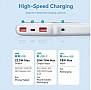  Vention 10000mAh 22.5W 3A PD, QC/3.0, LED Display, White (FHKW0)