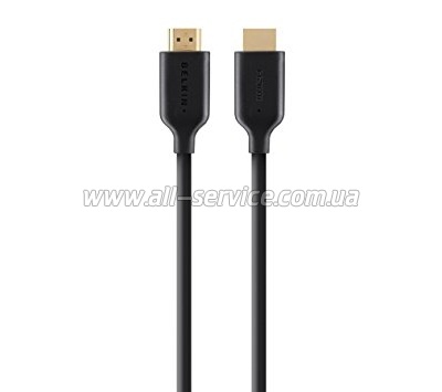  HDMI BELKIN (AM/AM) High Speed w/Ethernet 2, BLACK,GOLD (F3Y021bt2M)