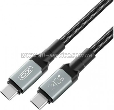 ���� ������ USB-C to USB-C 1.0m XO (NB-Q264B-CC.black)
