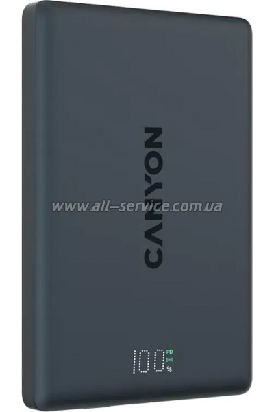 ������� ������������� Canyon 5000mAh OnPower 500 PD 20W Magnetic MagSafe Black (CNS-CPB500B)