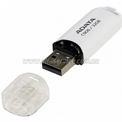  ADATA 32GB USB 2.0 C906 White (AC906-32G-RWH)
