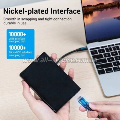 ���� ������ USB-C to Micro BM 0.5m 2A Vention (CQABD)