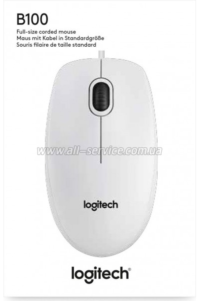  Logitech B100 White (910-003360)