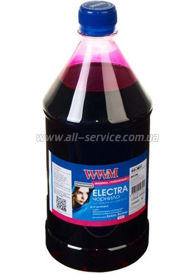 Чернила WWM ELECTRA для Epson 1000г Magenta Водорастворимые (EU/M-4) с расширенной совместимостью Чернила WWM ELECTRA для Epson 1000г Magenta Водорастворимые (EU/M-4) с расширенной совместимостью
