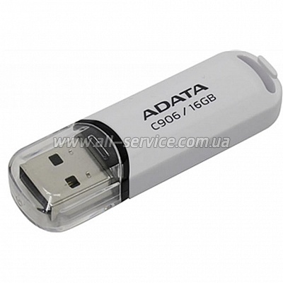  ADATA 16Gb C906 White USB 2.0 (AC906-16G-RWH)