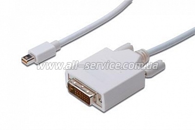 Кабель ASSMANN MiniDisplayPort to DVI AM/AM white (AK-340305-030-W) Кабель ASSMANN MiniDisplayPort to DVI AM/AM white (AK-340305-030-W)