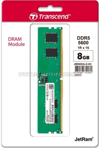     DDR5 8GB 5600 MHz Transcend (JM5600ALG-8G)