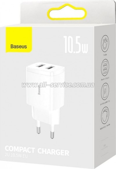 �������� ������� Baseus Compact 2U White (CCXJ010202)