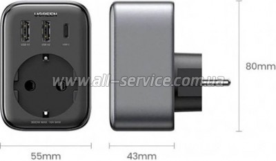 �������� ������� Ugreen 3xUSB 30W CD314 (90613)