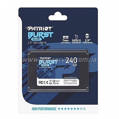 SSD  PATRIOT Burst Elite 120GB (PBE120GS25SSDR)