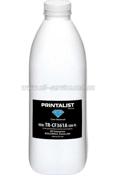 ����� PRINTALIST HP Enterprise M552/ M553/ Canon 040 ����� 500� Cyan (TR-CF361A-500-PL)