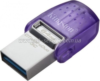  Kingston 64GB DataTraveler microDuo 3C USB 3.2/Type C (DTDUO3CG3/64GB)