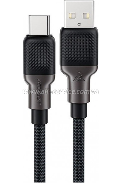 ���� ������ USB 2.0 AM to USB-C 1.2m 3.0A silicone braid Acefast (6974316283126)