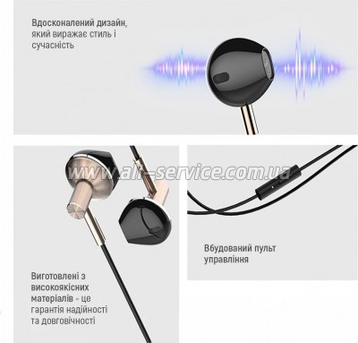 �������� ColorWay Slim 3.5 mm Wired Earphone Blast 2 Black (CW-WD02BK)