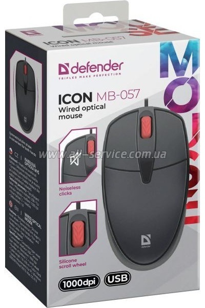 ����� Defender Icon MB-057 USB Black (52057)