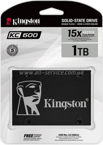  SSD 2.5" 1TB Kingston (SKC600/1024G)
