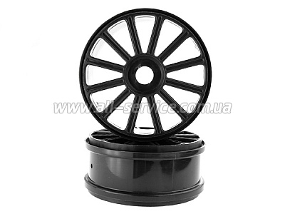 1:8 Black Rims For Buggy 2P