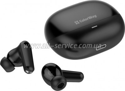 �������� ColorWay Slim TWS-1 Earbuds Long Life Black (CW-TWS1BK1)