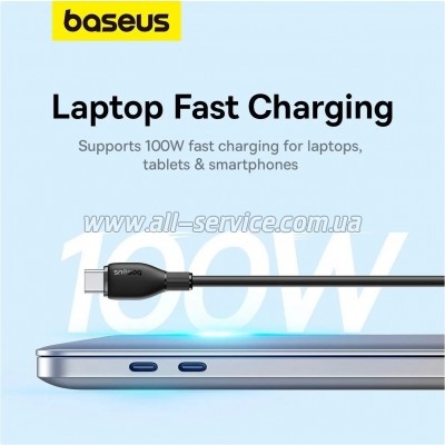 ���� ������ USB-C to USB-C 1.2m 100W black Baseus (P10355702111-00)