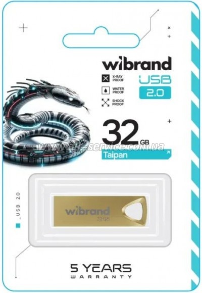  Wibrand 32GB Taipan Gold USB 2.0 (WI2.0/TA32U2G)