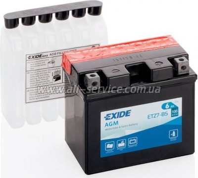   EXIDE AGM 6Ah (ETZ7-BS)