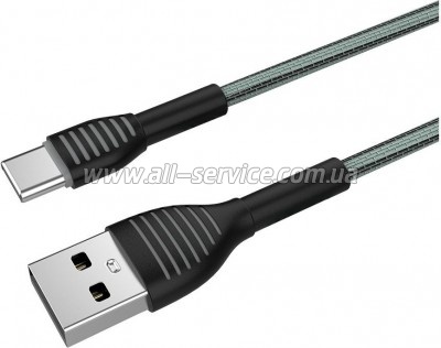 ���� ������ USB 2.0 AM to USB-C 1.0m ColorWay (CW-CBUC041-GR)