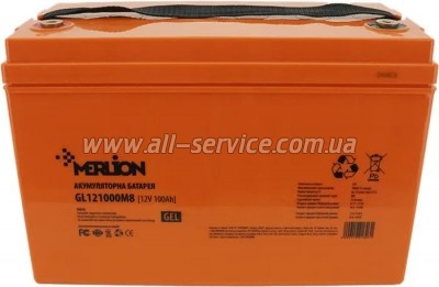    Merlion 12V-100 Ah GEL (GL121000M8 GEL)