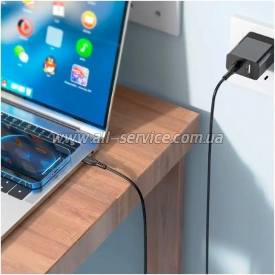 ���� ������ USB-C to USB-C 1.0m 60W Triumph BX51 black BOROFONE (6931474751669)