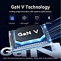�������� ������� Vention 2xUSB-C PD45W GaN + cable USB-C to USB-C 1.0m black gray (TZ-FCDH0-EU)