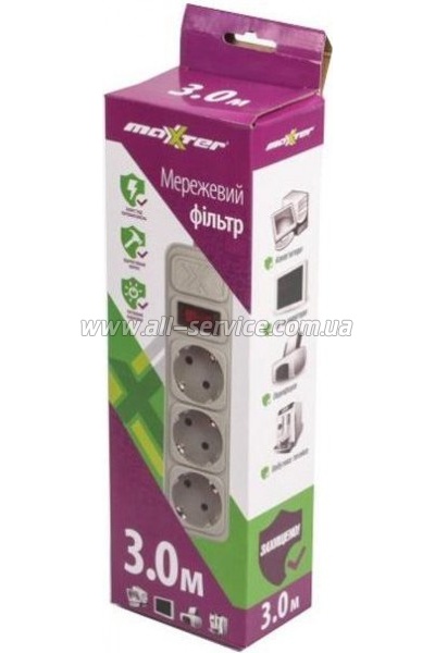 ������� ������ Maxxter 3�, 3 ������� (SPM3-G-10G)
