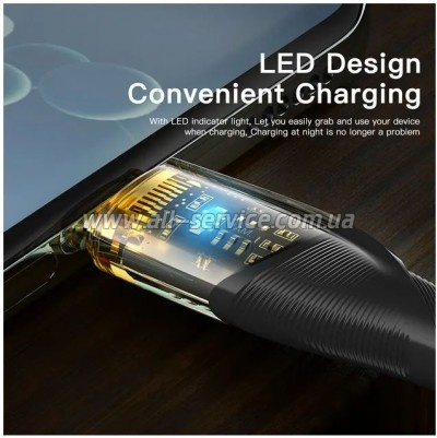 ���� ������ USB 2.0 AM to USB-C 2.0m 7A black Essager (EXCT-XJA01-P)