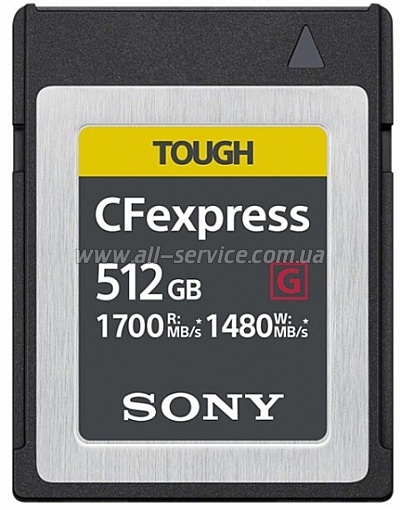   Sony CFexpress Type B 512GB R1700/W1480 (CEBG512.SYM)